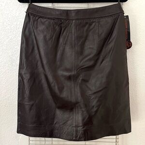 NEW Jaclyn Smith Leather Skirt